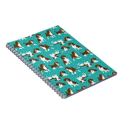 Beagle dog breed _ turquoise notebook