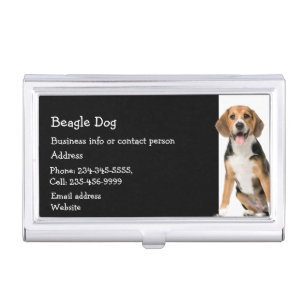 Beagle  Dog Breeder Pet Sitter  Business Card Case