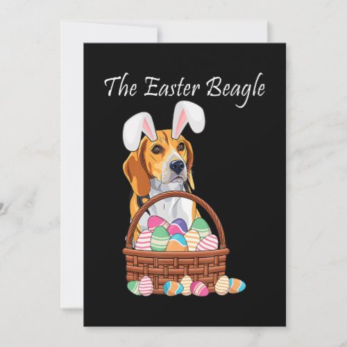 Beagle Dog Bunny Rabbit Ears Beagle Easter Announcement