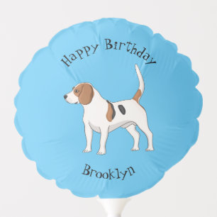 Beagle dog cartoon illustration balloon