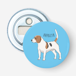 Beagle dog cartoon illustration bottle opener