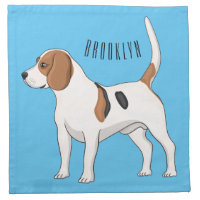 Beagle dog cartoon illustration 