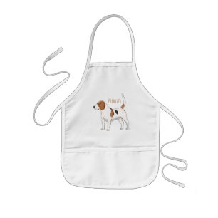Beagle dog cartoon illustration kids' apron
