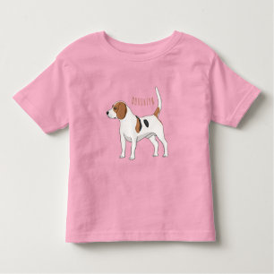 Beagle dog cartoon illustration  toddler t-shirt