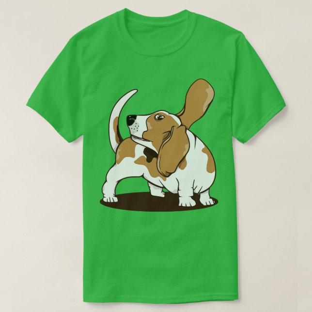 Beagle dog chasing its tail T-Shirt (Design Front)