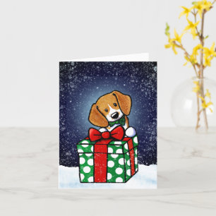 Beagle Dog Christmas Card