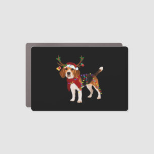 beagle dog christmas Classic T-Shirt Car Magnet