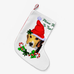 Beagle Dog  Christmas Small Christmas Stocking