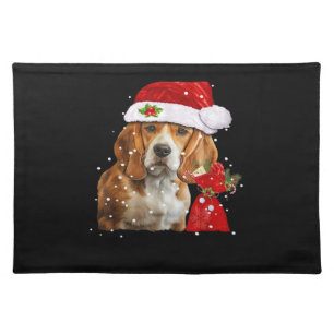 Beagle Dog Christmas T Shirt Christmas Dog Essenti Cloth Placemat