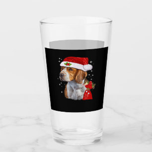 Beagle Dog Christmas T Shirt Dog Family Christmas Glass
