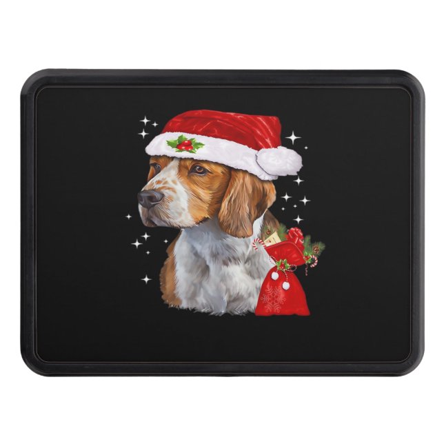 Beagle Dog Christmas T Shirt Dog Family Christmas  Hitch Cover (Front)