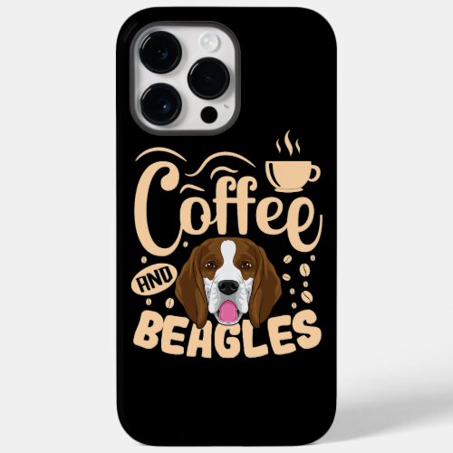 Beagle Dog Coffee Addict Beagle Owner Lovers  Case_Mate iPhone 14 Pro Max Case