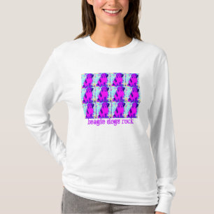 beagle dog collage(beagle dogs rock) T-Shirt