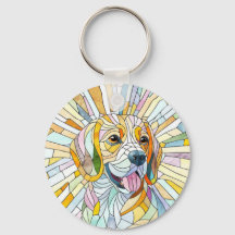 Beagle dog - Colorful Mosaic art