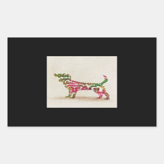 Beagle Dog Cuties Rectangular Sticker