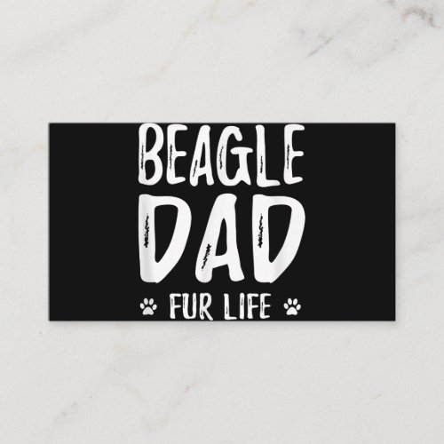 Beagle Dog Dad Fur Life Funny Dog Lover Gift Enclosure Card