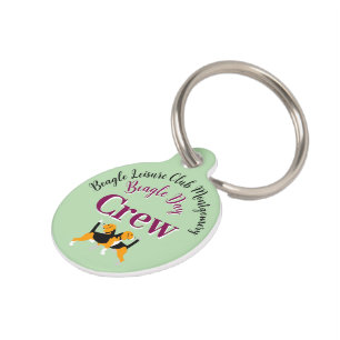 Beagle Dog Day Mailing Pet ID Tag