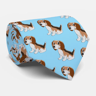 Beagle Dog Design Neck Tie