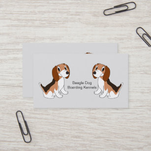 Beagle Dog Design Personalised Boarding Kennels Business Card