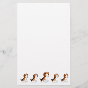 Beagle Dog Design Stationery