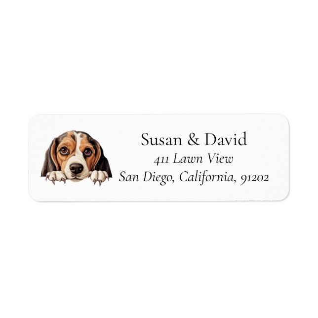 Beagle Dog Dog Breed Pet Lovers Label (Front)