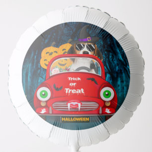 Beagle Dog Driving Car Scary Halloween Balloon