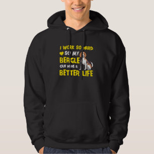 Beagle Dog Hair Design u2013 Pet Lover Graphic Dog Hoodie