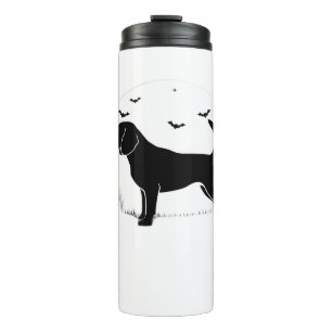 Beagle Dog – Halloween Moon Silhouette Oversized T Thermal Tumbler