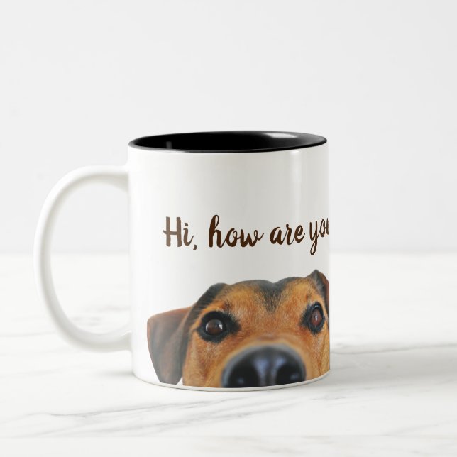 Beagle Dog How are you? Mug (Left)