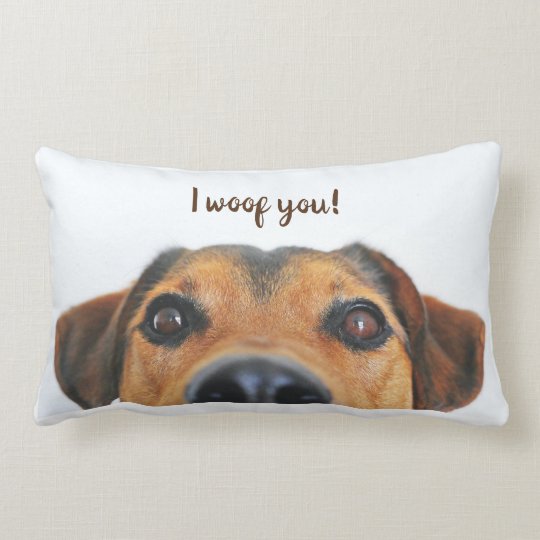 i woof you pillow