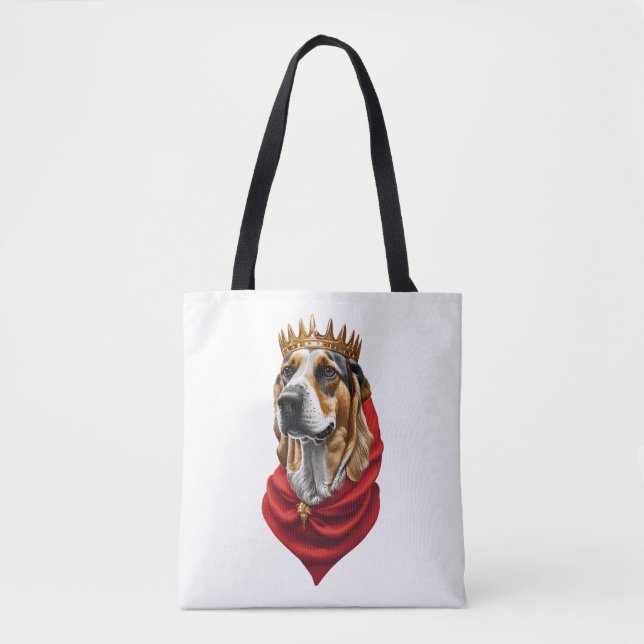 Beagle Dog in a Crown   Tote Bag (Front)