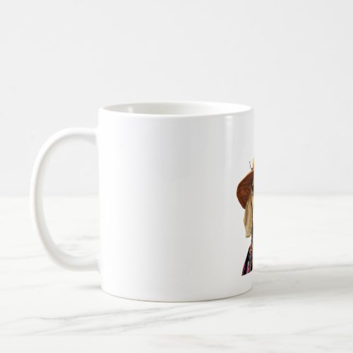 Beagle Dog in a Witch Hat Halloween Graphic  Coffee Mug