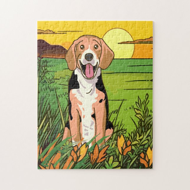 Beagle Dog Jigsaw Puzzle (Vertical)