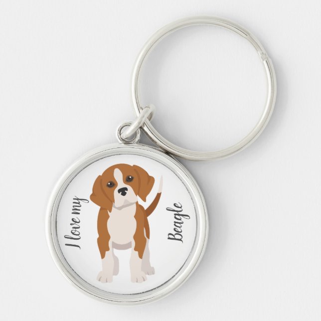 Beagle dog keychain (Front)