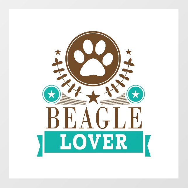 Beagle Dog Lover Floor Decals (Front)