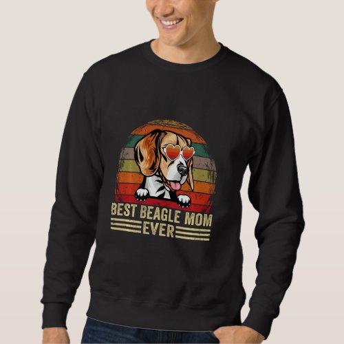 Beagle Dog Lover Funny Vintage Retro Best Beagle M Sweatshirt