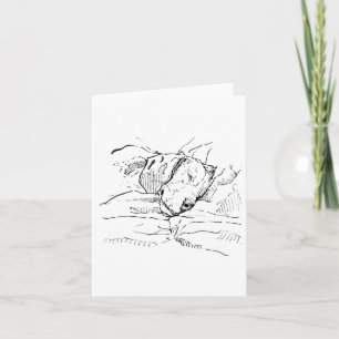 Beagle Dog Lover Illustration Card