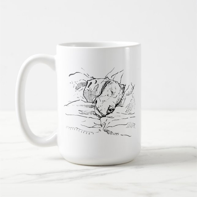 Beagle Dog Lover Illustration  Coffee Mug (Left)