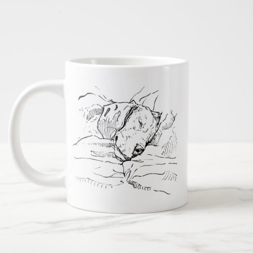 Beagle Dog Lover Illustration  Giant Coffee Mug