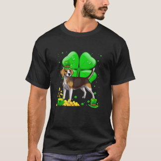 Beagle Dog Lucky Charm St. Patrick's Day Party Out T-Shirt