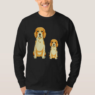 Beagle Dog Mama Puppy Hunting Dog   T-Shirt