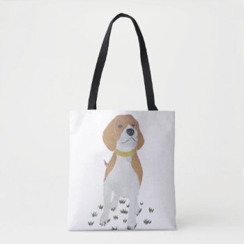 Beagle  Dog  Modern Tote Bag by BlessHue at Zazzle