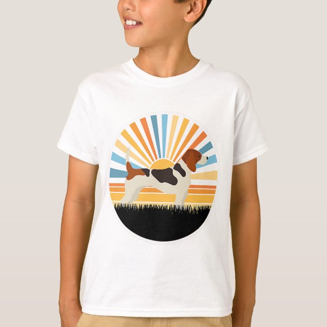 beagle - dog mom dog dad  sunset pet  T-Shirt (Front)