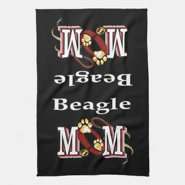 Beagle Dog MOM Towel (Vertical)
