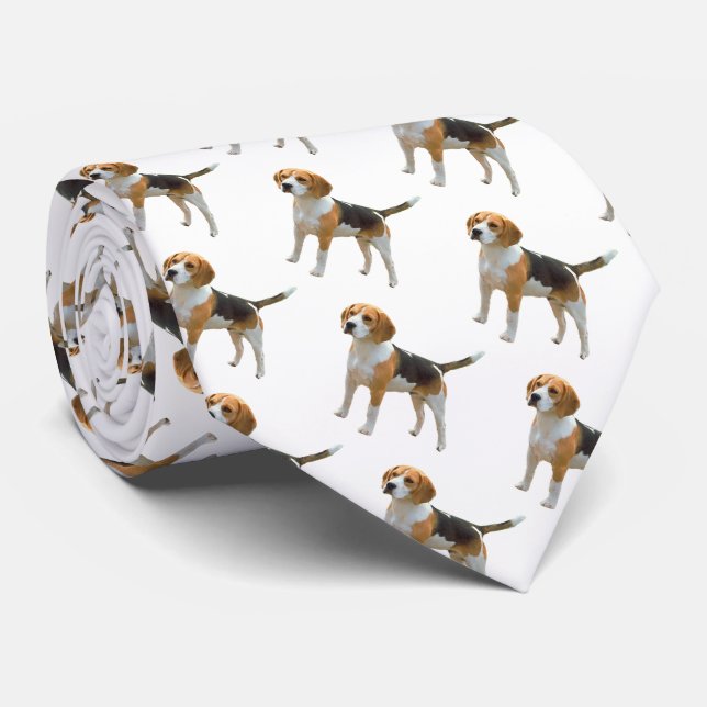 Beagle Dog Neck Tie (Rolled)