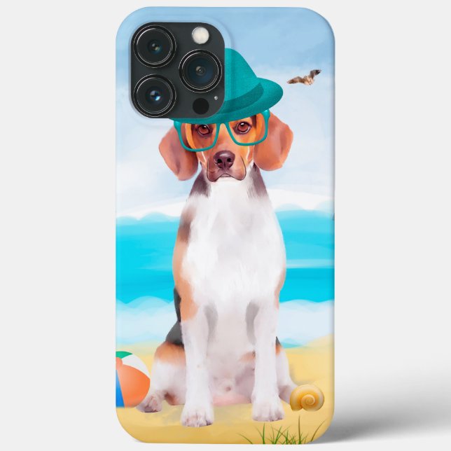 Beagle Dog On Beach Case-Mate iPhone Case (Back)