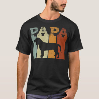 Beagle Dog Or Puppy Owner Vintage- PAPA Retro T-Shirt