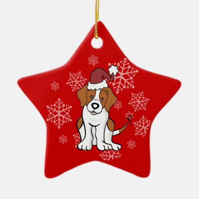 Beagle Dog Ornament (Front)
