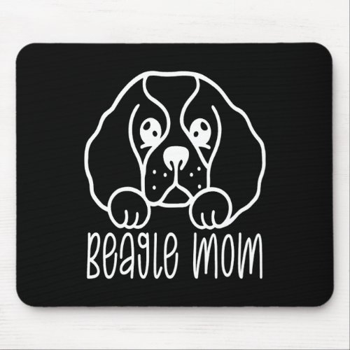 Beagle Dog Owner Mom Pet Dog Lover  Mouse Pad