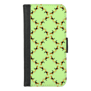 Beagle Dog Pattern iPhone 8/7 Wallet Case